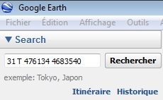 Google Earth Rechercher