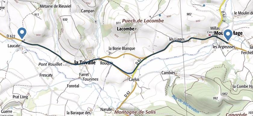 Agrandir l'image Trajet