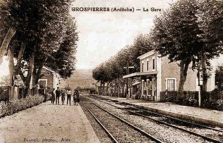 Emprise de la gare de Grospierres