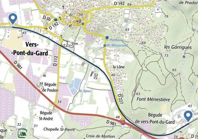 Agrandir l'image Trajet