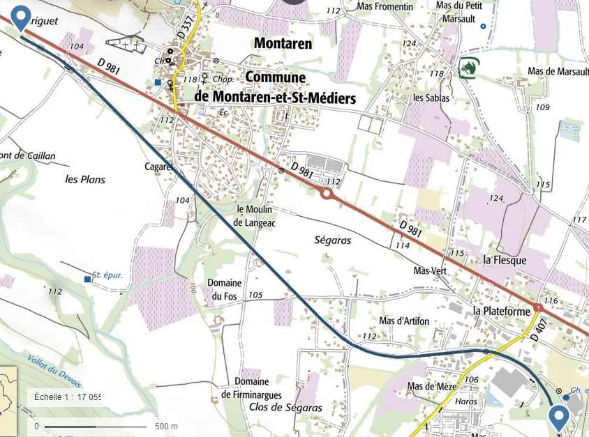 Agrandir l'image Trajet