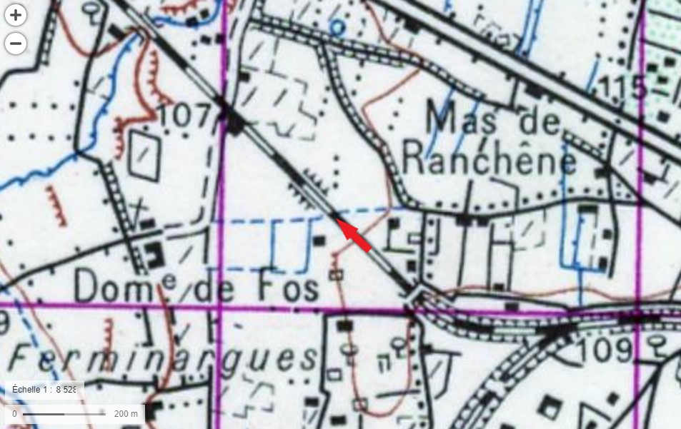 Agrandir l'image de la gare d'Uzès à la gare de Montaren