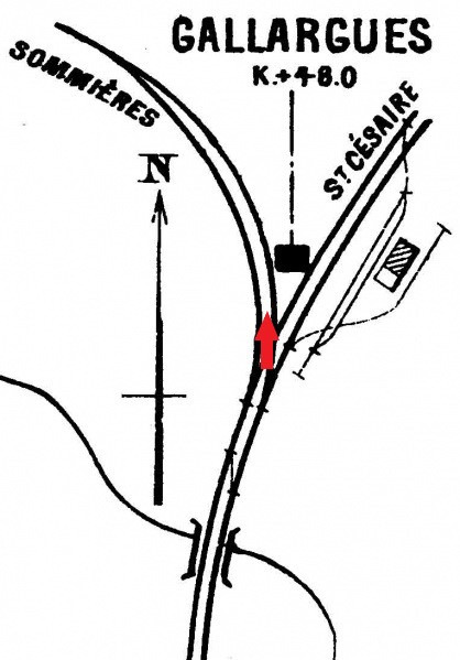 Agrandir l'image De la gare de Gallargues à la gare d'Aubais