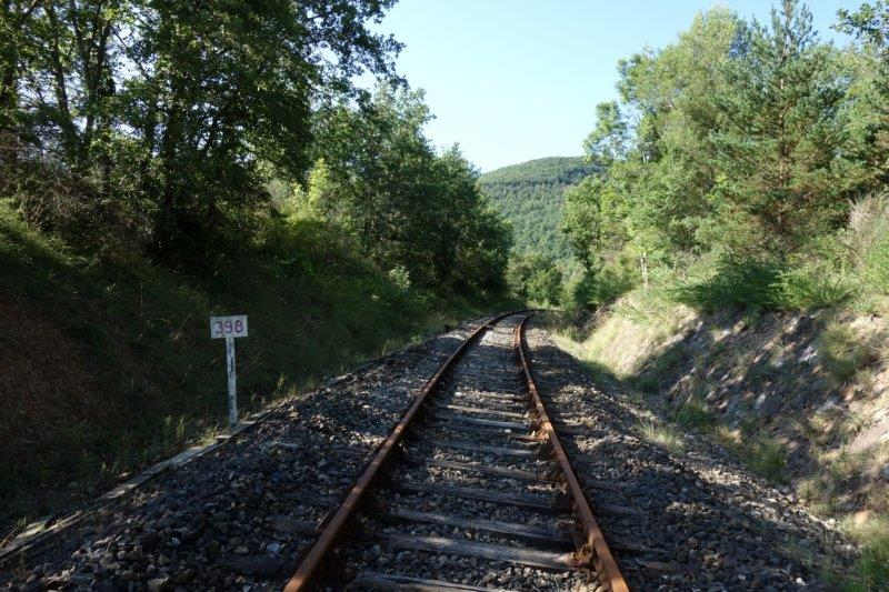 Agrandir l'image De la halte de Brézilhou à la gare de Quillan