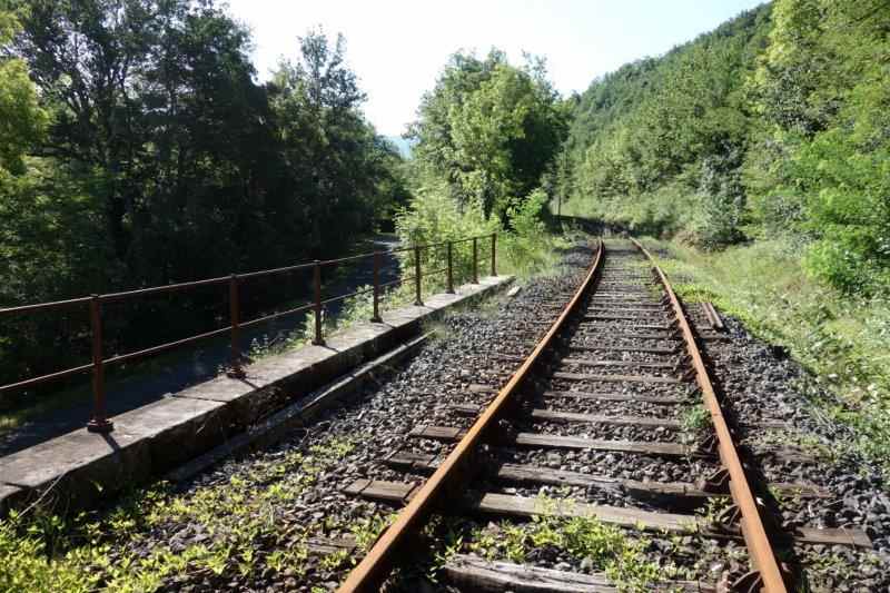Agrandir l'image De la halte de Brézilhou à la gare de Quillan