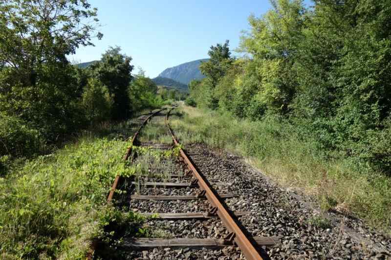 Agrandir l'image De la halte de Brézilhou à la gare de Quillan