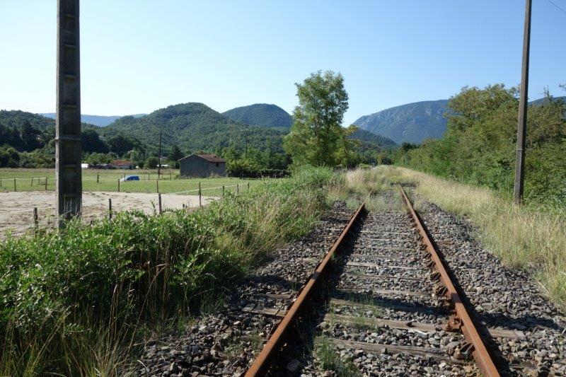 Agrandir l'image De la halte de Brézilhou à la gare de Quillan