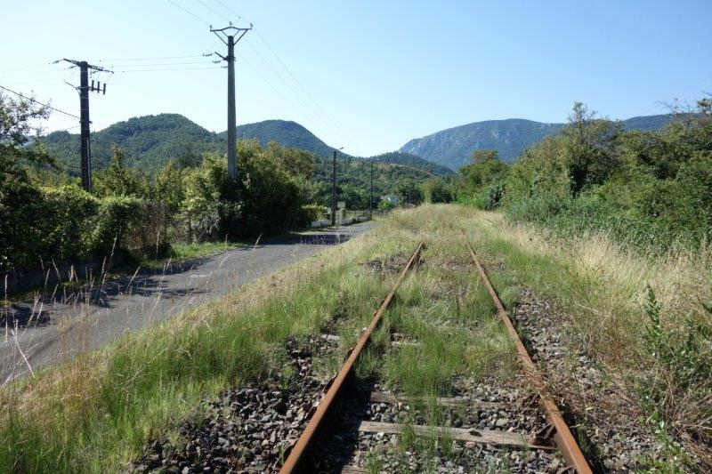 Agrandir l'image De la halte de Brézilhou à la gare de Quillan
