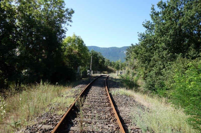 Agrandir l'image De la halte de Brézilhou à la gare de Quillan