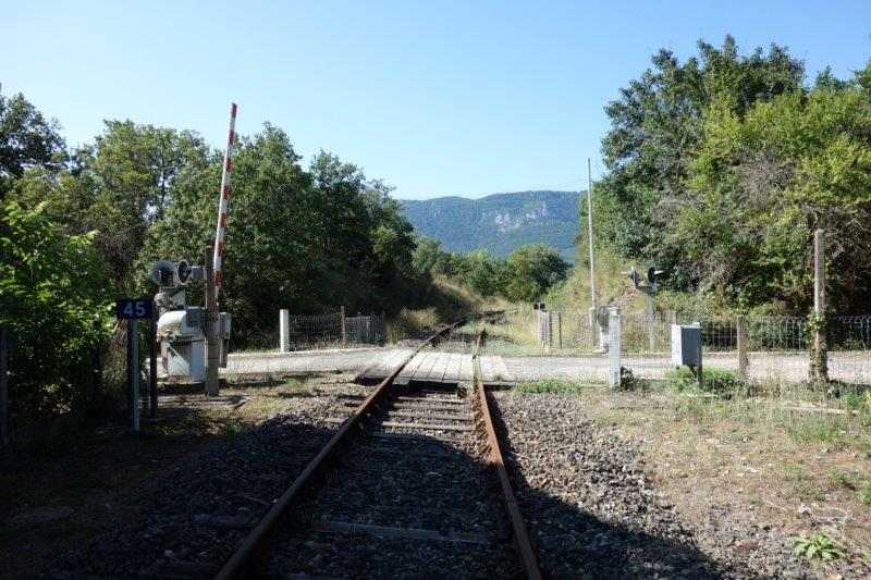 Agrandir l'image De la halte de Brézilhou à la gare de Quillan