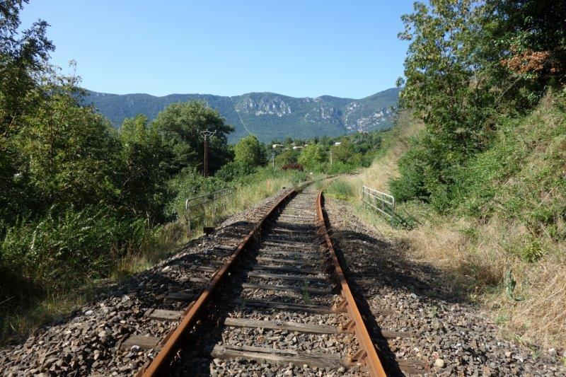 Agrandir l'image De la halte de Brézilhou à la gare de Quillan