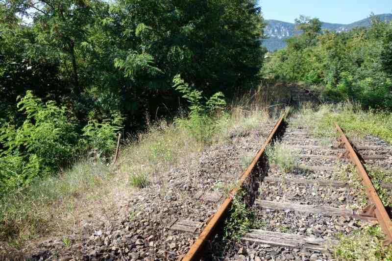 Agrandir l'image De la halte de Brézilhou à la gare de Quillan