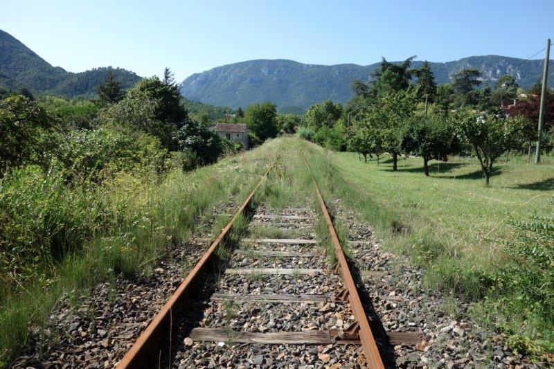 Agrandir l'image De la halte de Brézilhou à la gare de Quillan
