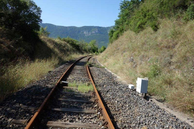 Agrandir l'image De la halte de Brézilhou à la gare de Quillan