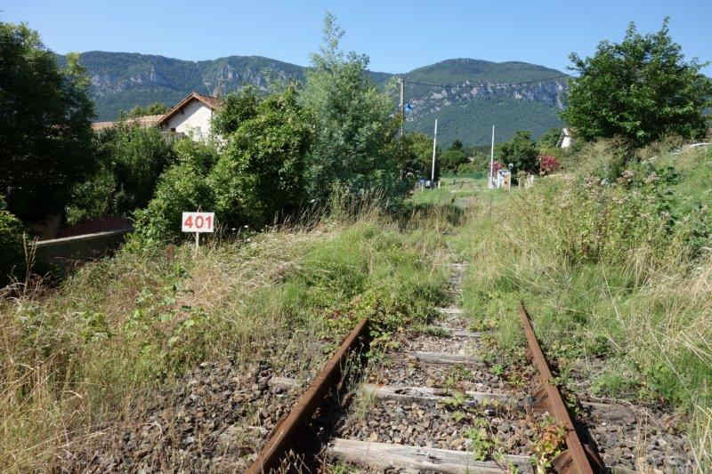 Agrandir l'image De la halte de Brézilhou à la gare de Quillan