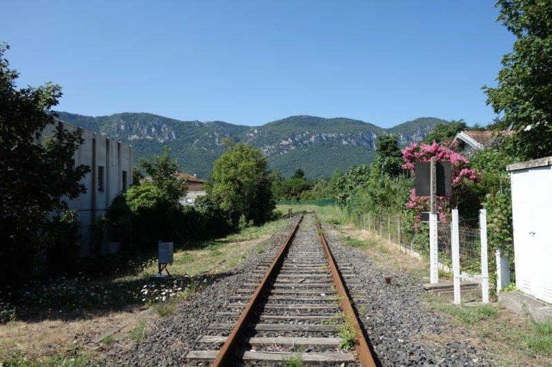 Agrandir l'image De la halte de Brézilhou à la gare de Quillan