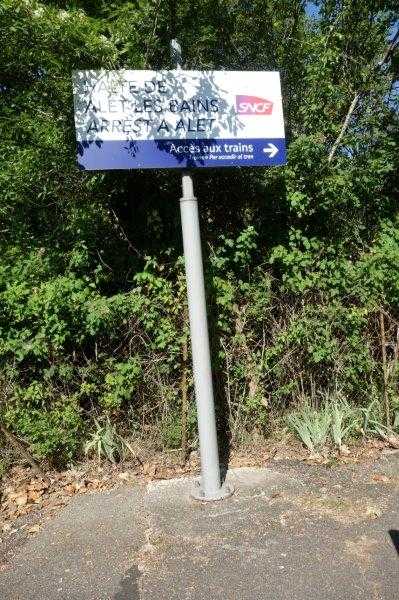 Agrandir l'image De la halte de Massia à la gare d'Alet-les-Bains