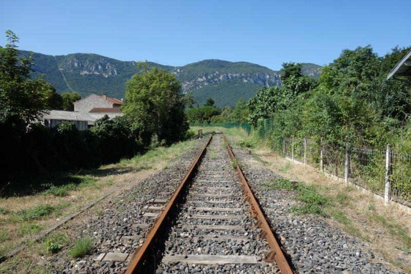 Agrandir l'image De la halte de Brézilhou à la gare de Quillan