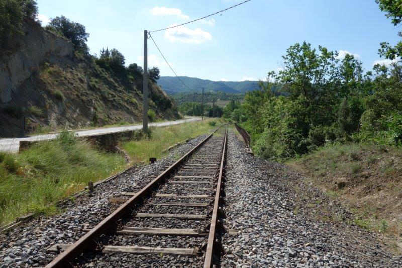 Agrandir l'image De la halte de Massia à la gare d'Alet-les-Bains