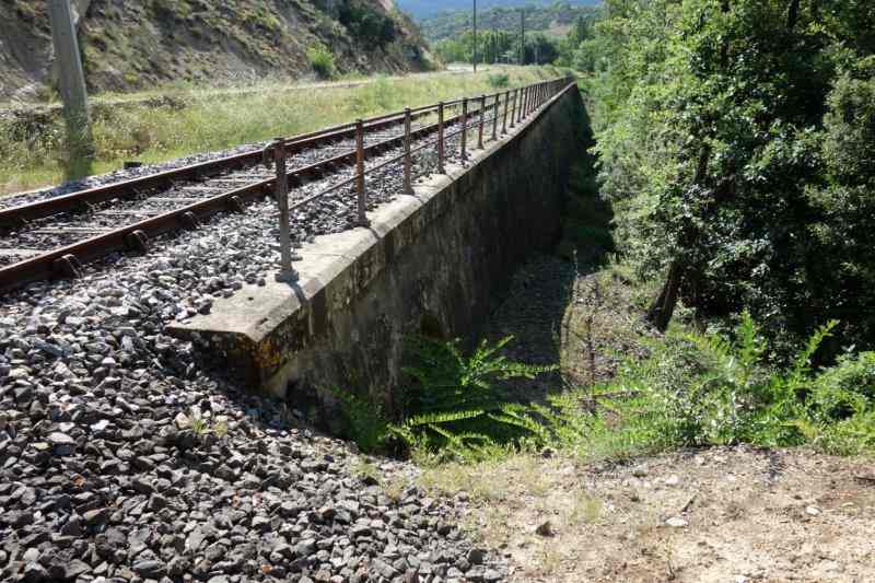 Agrandir l'image De la halte de Massia à la gare d'Alet-les-Bains