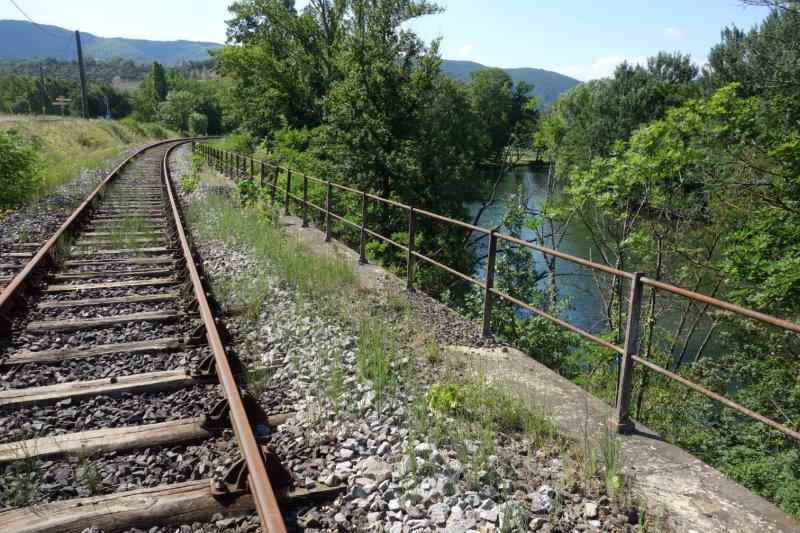 Agrandir l'image De la halte de Massia à la gare d'Alet-les-Bains