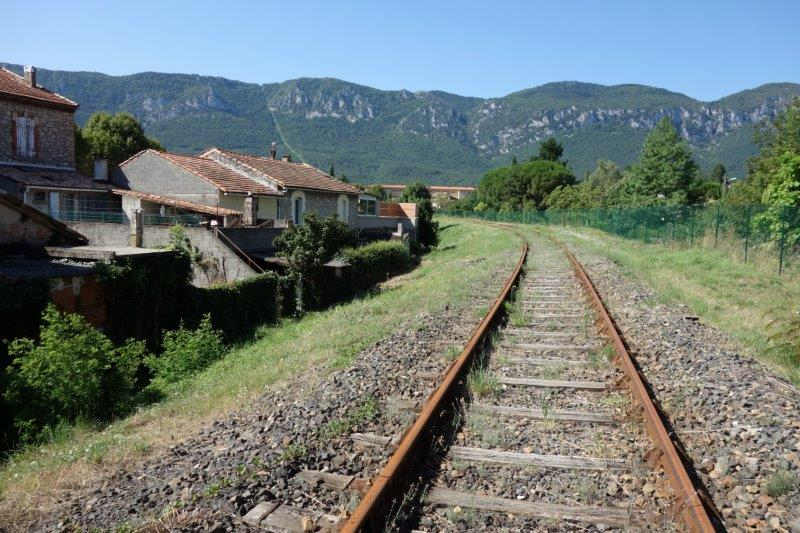 Agrandir l'image De la halte de Brézilhou à la gare de Quillan