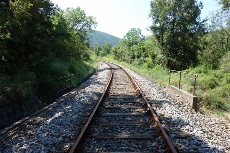 Agrandir l'image De la halte de Massia à la gare d'Alet-les-Bains