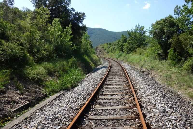 Agrandir l'image De la halte de Massia à la gare d'Alet-les-Bains