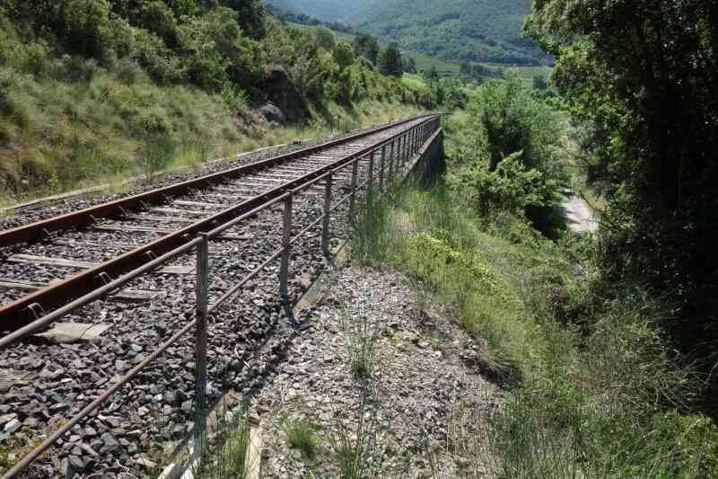 Agrandir l'image De la halte de Massia à la gare d'Alet-les-Bains