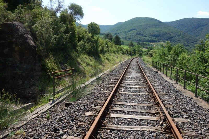 Agrandir l'image De la halte de Massia à la gare d'Alet-les-Bains
