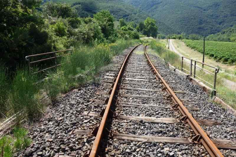 Agrandir l'image De la halte de Massia à la gare d'Alet-les-Bains