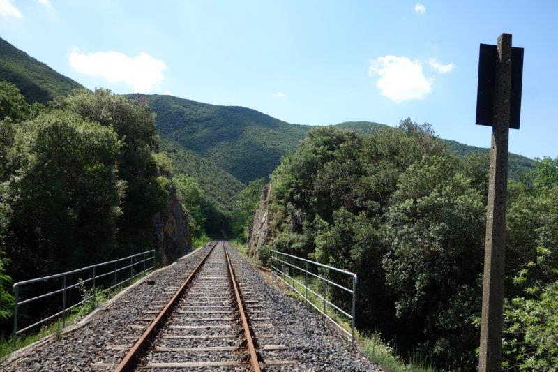 Agrandir l'image De la halte de Massia à la gare d'Alet-les-Bains