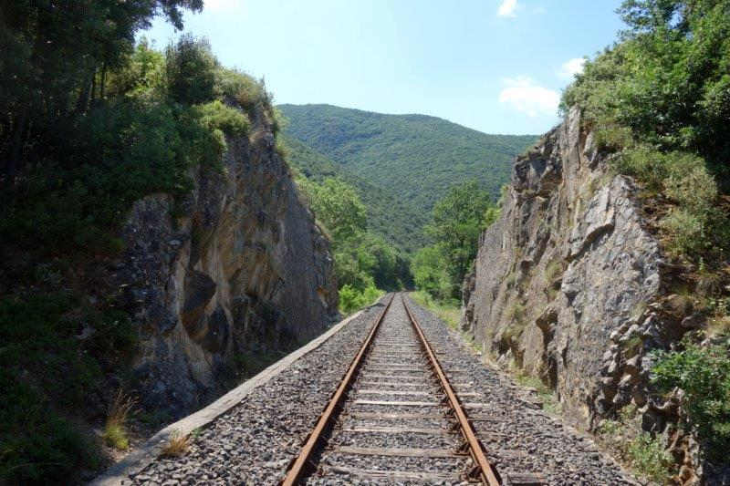 Agrandir l'image De la halte de Massia à la gare d'Alet-les-Bains