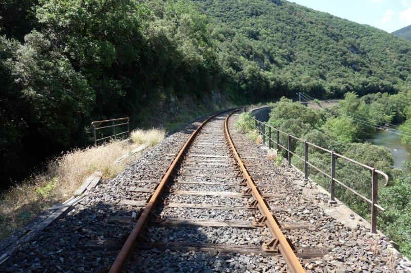 Agrandir l'image De la halte de Massia à la gare d'Alet-les-Bains