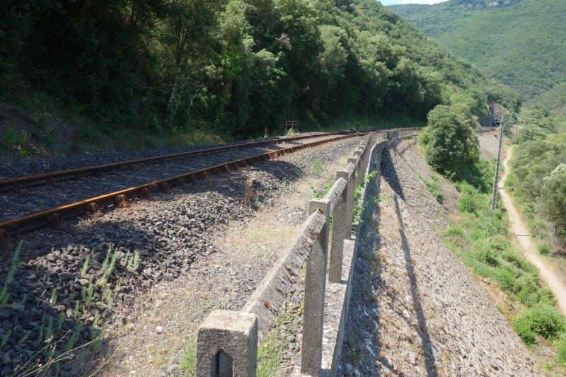 Agrandir l'image De la halte de Massia à la gare d'Alet-les-Bains