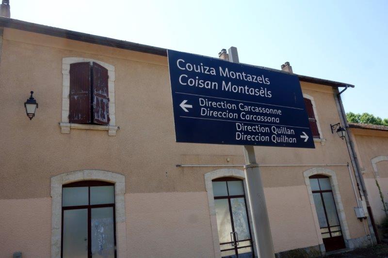 Agrandir l'image Panneaux de la gare de Couiza-Montazels