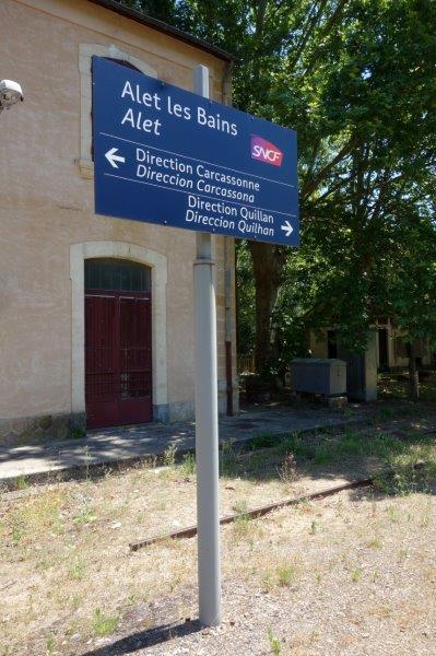 Agrandir l'image De la halte de Massia à la gare d'Alet-les-Bains