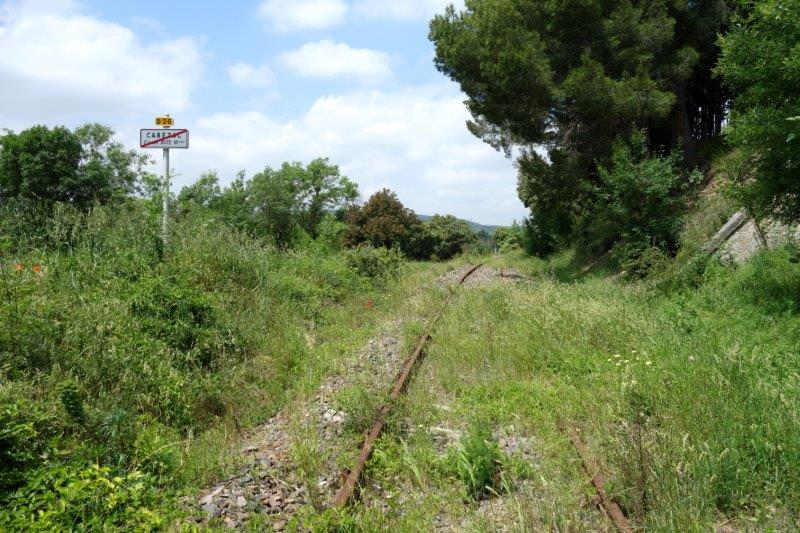 Agrandir l'image De la halte de Cabezac à la gare de Bize