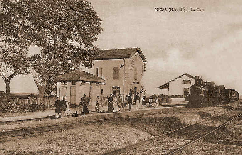 Agrandir l'image Emprise de la gare de Nizas-Fontès