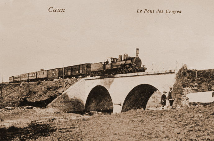 Agrandir l'image De la halte de Nizas-Bourg à la gare de Caux