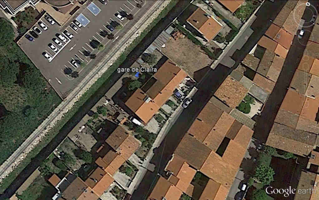 Agrandir l'image De la gare de Pia à la gare de Claira