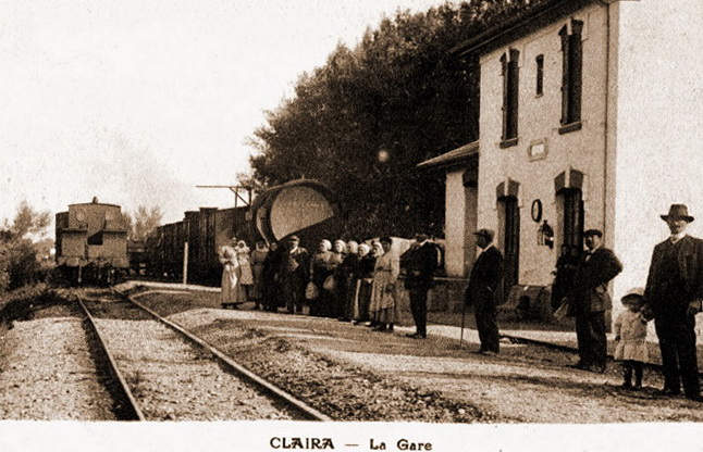 Agrandir l'image De la gare de Pia à la gare de Claira