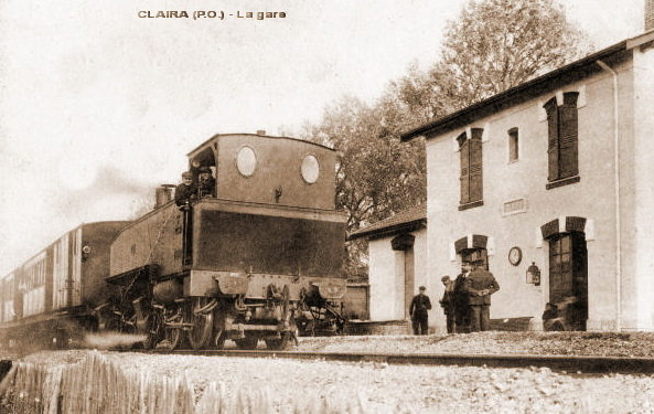 Agrandir l'image De la gare de Pia à la gare de Claira