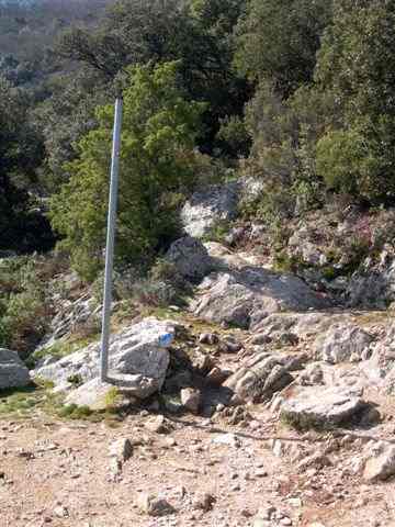 Dpart du sentier du Coll de la Plaa d'Armes