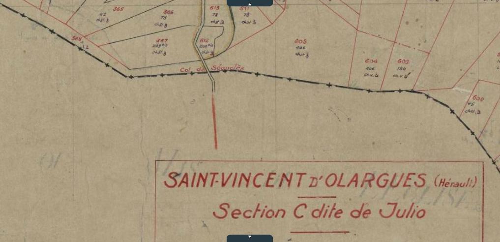 Col de Séouclès Cadastre rénové