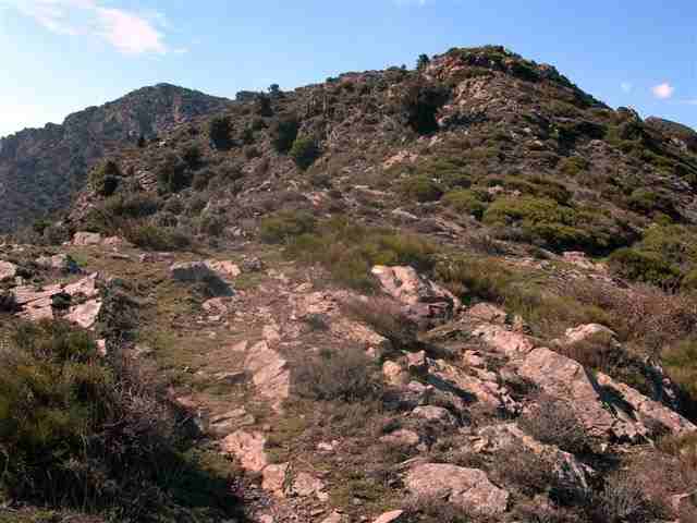 Agrandir l'image Balisage sur la frontière, au-dessus de Banyuls