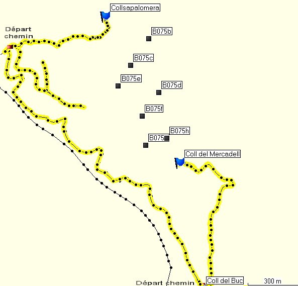 Parcours vers Coll Ample