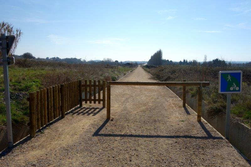 Voie verte entre la gare de Cazouls à la gare de Maureilhan