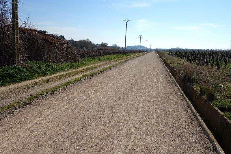 Voie verte entre la gare de Cazouls à la gare de Maureilhan