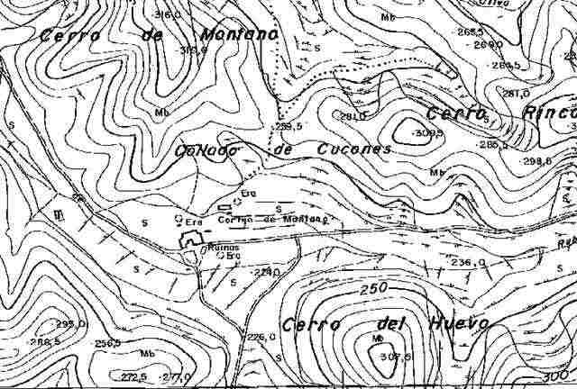 Agrandir la carte Position du Collado de Cucones sur une carte